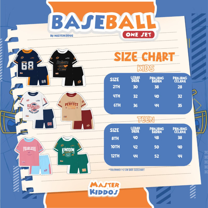PO ONE SET BASEBALL BY MASTER KIDDOS