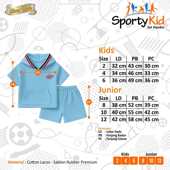 PO SET HOODIE SPORTY KIDS BOY BY SILVERKIDS