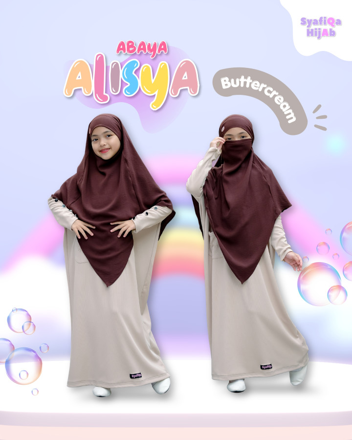 PO ONLY ABAYA ALISYA BY SYAFIQA
