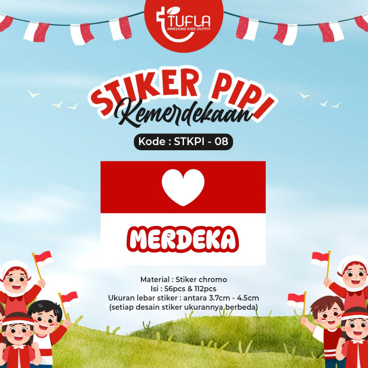 FAST PO STIKER PIPI KEMERDEKAAN