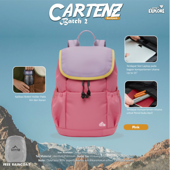 PO CARTENZ BACKPACK BATCH 2 BY VITTO EXPLORE