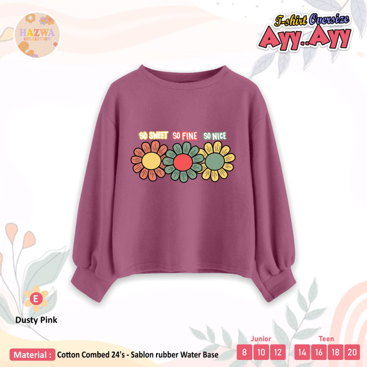 PO TSHIRT OVERSIZE AYY AYY BY HAZWA