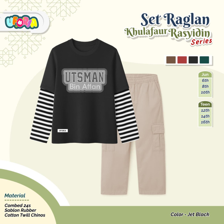 PO SET RAGLAN KHULAFAUR RASYIDIN SERIES BY UFORIA