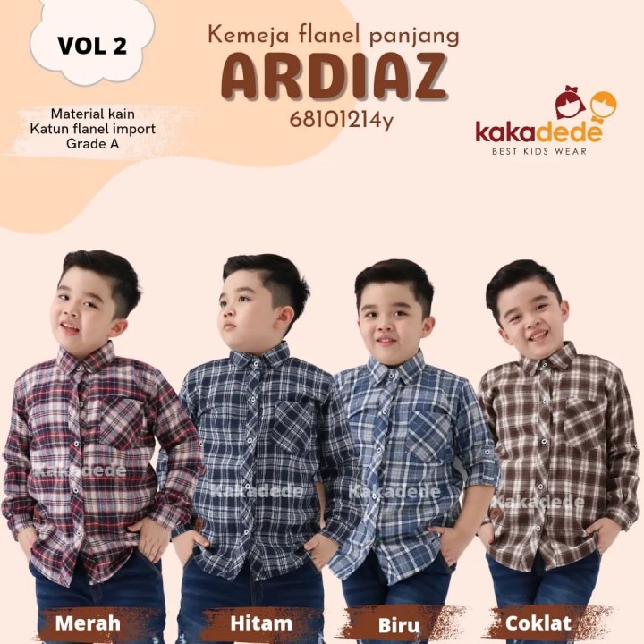 KEMEJA FLANEL PANJANG ARDIAZ BY KAKADEDE