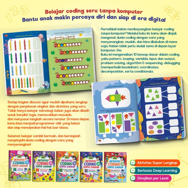 PO AKTIVITAS CODING SUPER LENGKAP SD JILID 1