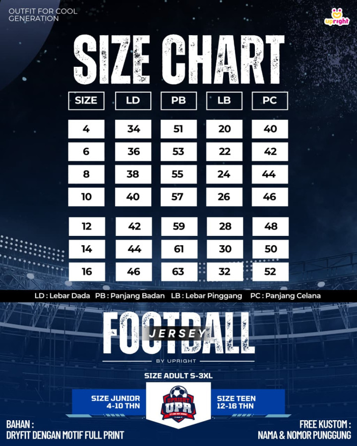 BATCH 2 JERSEY FOOTBAAL TSHIRT CUSTOM NAME DAN NOMOR PUNGGUNG BY UPRIGHT