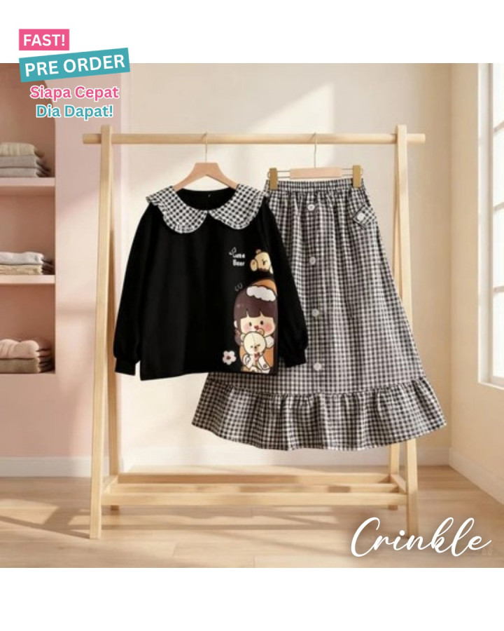 FAST PO CUTE BEAR SETELAN ANAK PEREMPUAN