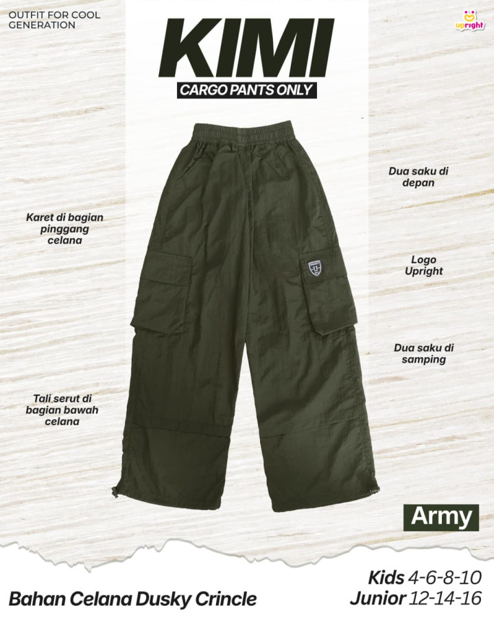 PO KIMI CARGO PANTS ONLY BY UPRIGHT