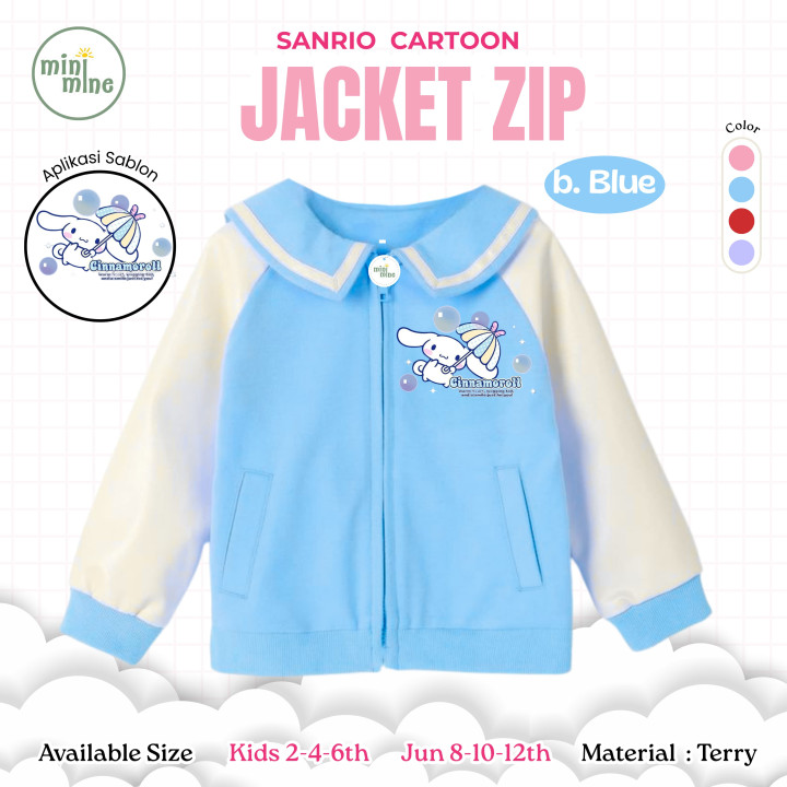 PO SANRIO CARTOON JACKET ZIP BY MINIMINE