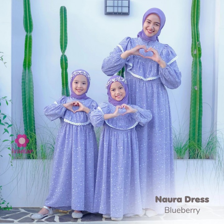 FAST PO NAURA MOM & KIDS LONG DRESS