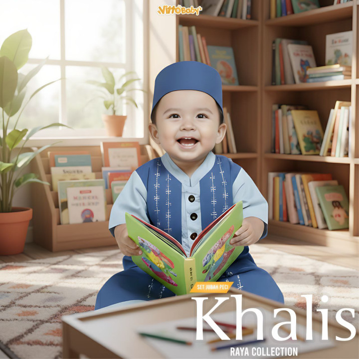 PO SET JUBAH KHALIS BY VITTO BABY