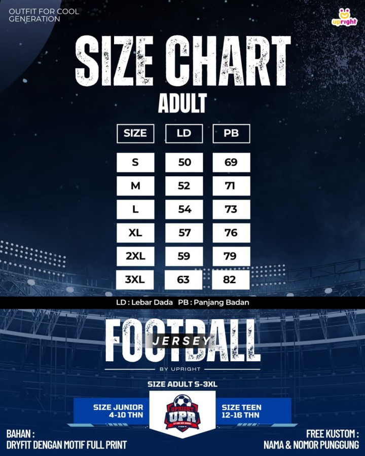 BATCH 2 JERSEY FOOTBAAL TSHIRT CUSTOM NAME DAN NOMOR PUNGGUNG BY UPRIGHT
