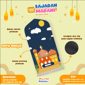PO SAJADAH MADANI CUSTOM NAMA (KIDS) BY MASTER KIDDOS