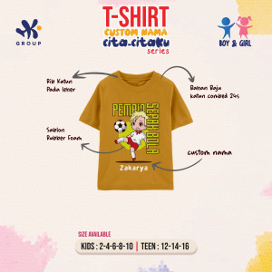  PO T-SHIRT CUSTOM NAMA CITA-CITAKU SERIES BY HK GROUP