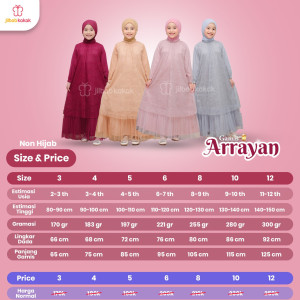 PO GAMIS ARRAYAN BY JILBAB KAKAK