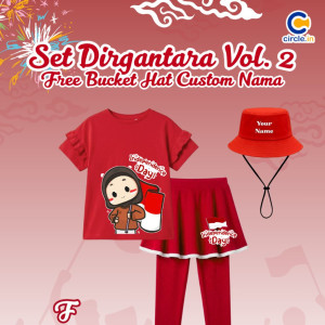 PO SET DIRGANTARA FREE BUCKET HAT CUSTOME NAME VOL 2 BY CIRCLE.IN