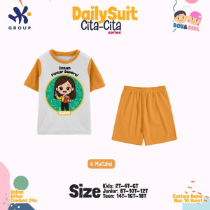 PO DAILY SUIT SET CUSTOM NAMA CITA-CITA SERIES HK GRUP