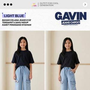 PO GAVIN JEANS CARGO BY UPRIGHT