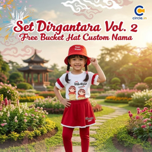 PO SET DIRGANTARA FREE BUCKET HAT CUSTOME NAME VOL 2 BY CIRCLE.IN