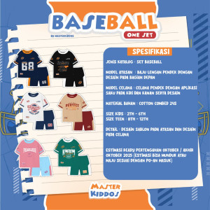 PO ONE SET BASEBALL BY MASTER KIDDOS