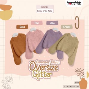 OVERSIZE GLITER SWEATER RAJUT