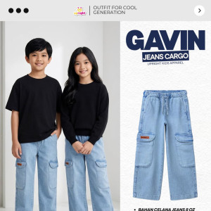 PO GAVIN JEANS CARGO BY UPRIGHT