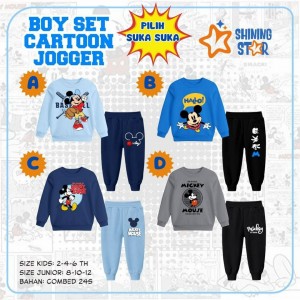 BOY SET CARTOON JOGGER BY SHINING STAR