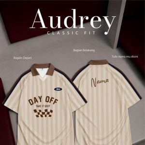 PO TSHIRT JERSEY AUDREY SPORTY CUSTOM NAMA BY MASTER KIDDOS