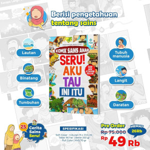 PO KOMIK SAINS ANAK “SERU! AKU TAU INI ITU”