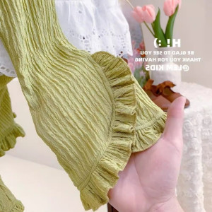 FAST PO HAKUMEI RUFFLE LONG PANTS