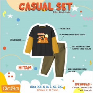 PO CASUAL SET EDISI KISAH NABI BY FAZA