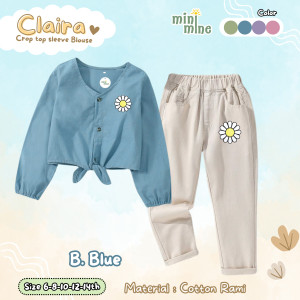 PO CLAIRA CROP TOP SLEVE BLOUSE BY MINIMINE