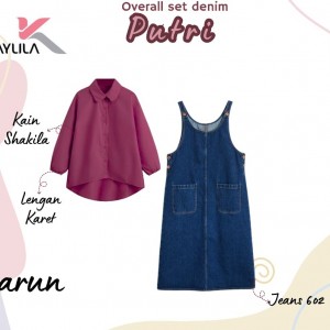 OVERALL SET DENIM PUTRI DEWASA BY KHAYLILA