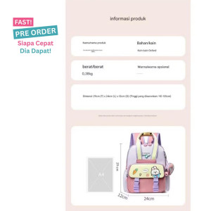 FAST PO BUNNY AND SPACE BACKPACK