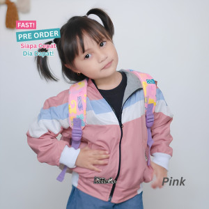 FAST PO TRI TONE JAKET BOMBER KOMBINASI WARNA