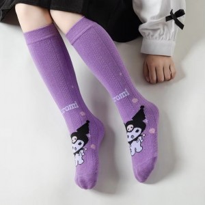 FAST PO MARU COTTON CALF SOCKS - KUROMI SERIES