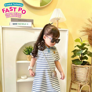 FAST PO CHLOE STRIPE DRESS