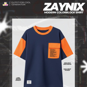 PO ZAYNIX MODERN COLORBLOCK TSHIRT BY UPRIGHT