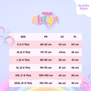PO ONLY ABAYA ALISYA BY SYAFIQA
