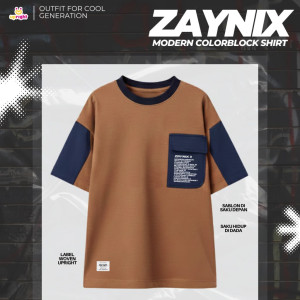 PO ZAYNIX MODERN COLORBLOCK TSHIRT BY UPRIGHT