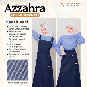 PO AZZAHRA 2IN1 STYLE JEANS OVERALL BY UPRIGHT