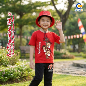 PO SET DIRGANTARA FREE BUCKET HAT CUSTOME NAME VOL 2 BY CIRCLE.IN
