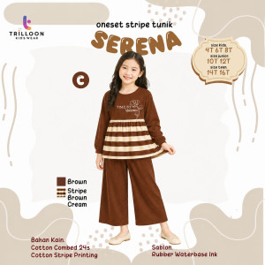 PO ONESET STRIPE TUNIK SERENA BY TRILOON