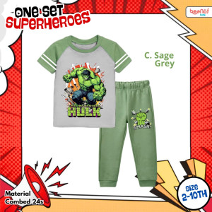 PO ONESET SUPERHERO BY BEANOFKIDS