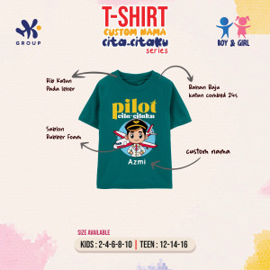  PO T-SHIRT CUSTOM NAMA CITA-CITAKU SERIES BY HK GROUP