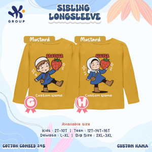 PO SIBLING TEE (PANJANG) BY HK GRUP