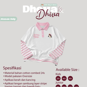 PO DHEVA & DHIVA T-SHIRT ONLY BY LITTLE KING & QUEEN