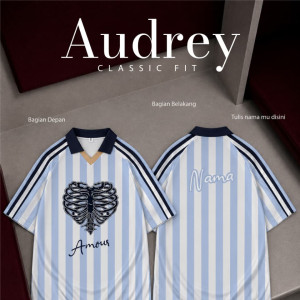 PO TSHIRT JERSEY AUDREY SPORTY CUSTOM NAMA BY MASTER KIDDOS