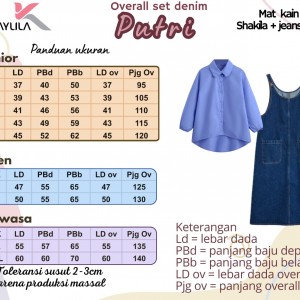 OVERALL SET DENIM PUTRI DEWASA BY KHAYLILA