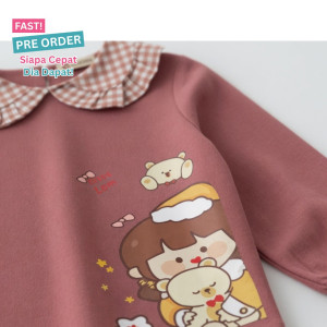 FAST PO CUTE BEAR SETELAN ANAK PEREMPUAN